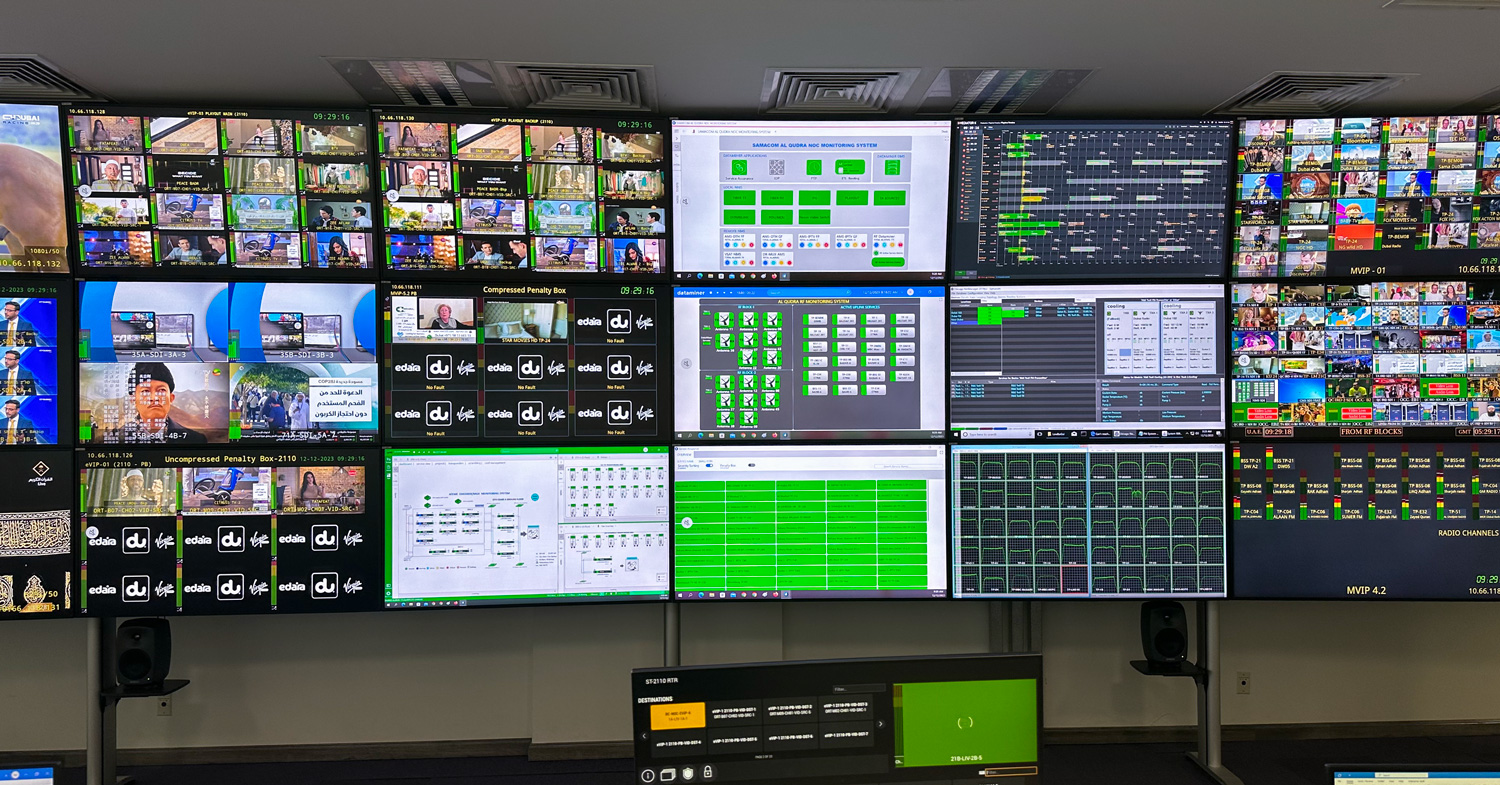 SkylineのDataMinerプラットフォームにより 通信会社duは中東で初めて 放送およびIPTVサービス向けに完全にインテグレートされた監視システムを装備